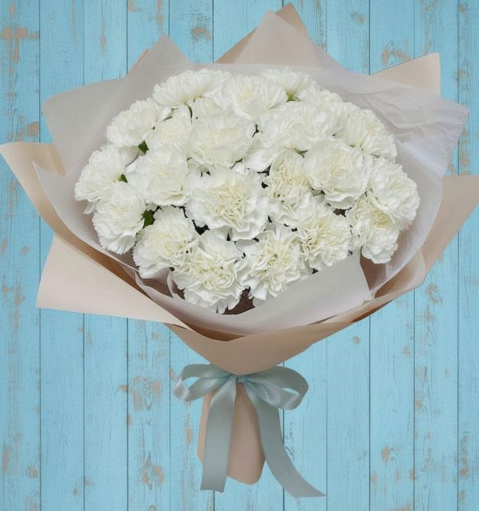 Букет цветов из: Гвоздики в Верхнем Икорце