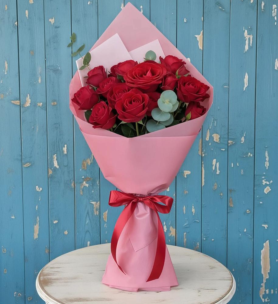 Букет цветов из: Розы в Верхнем Икорце