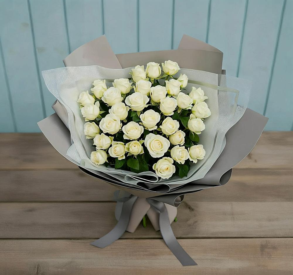 Букет Белоснежная нежность в Верхнем Икорце