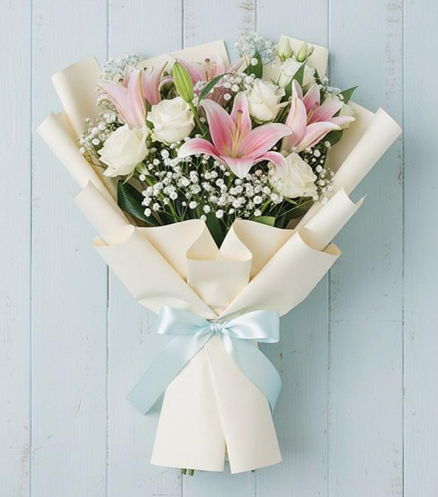 Букет цветов из: Лилии в Верхнем Икорце