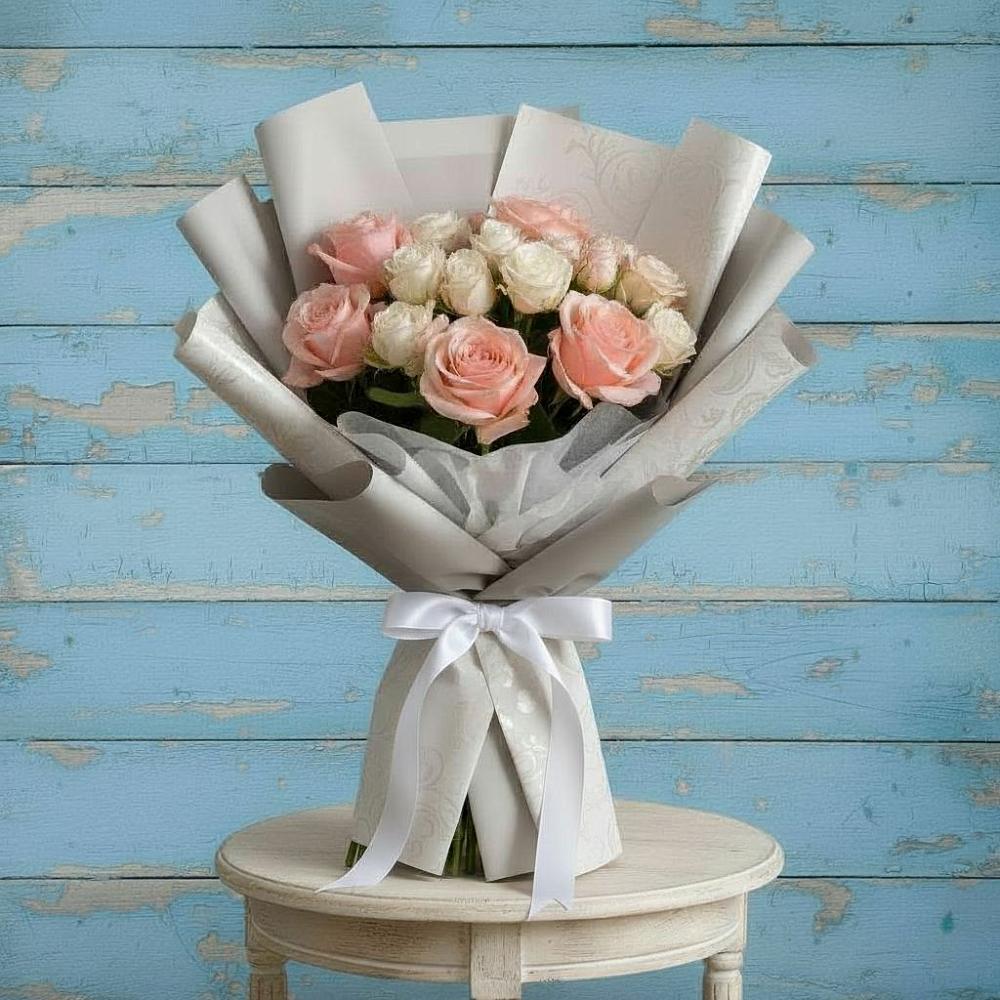 Букет цветов из: Розы в Верхнем Икорце