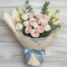 Букет цветов из:  Лизиантусы #REPLACE_PRED# Верхнем Икорце