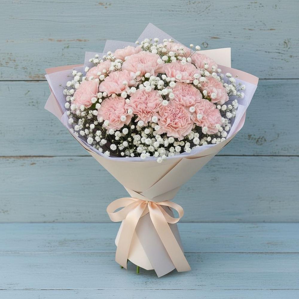 Букет цветов из: Гвоздики в Верхнем Икорце