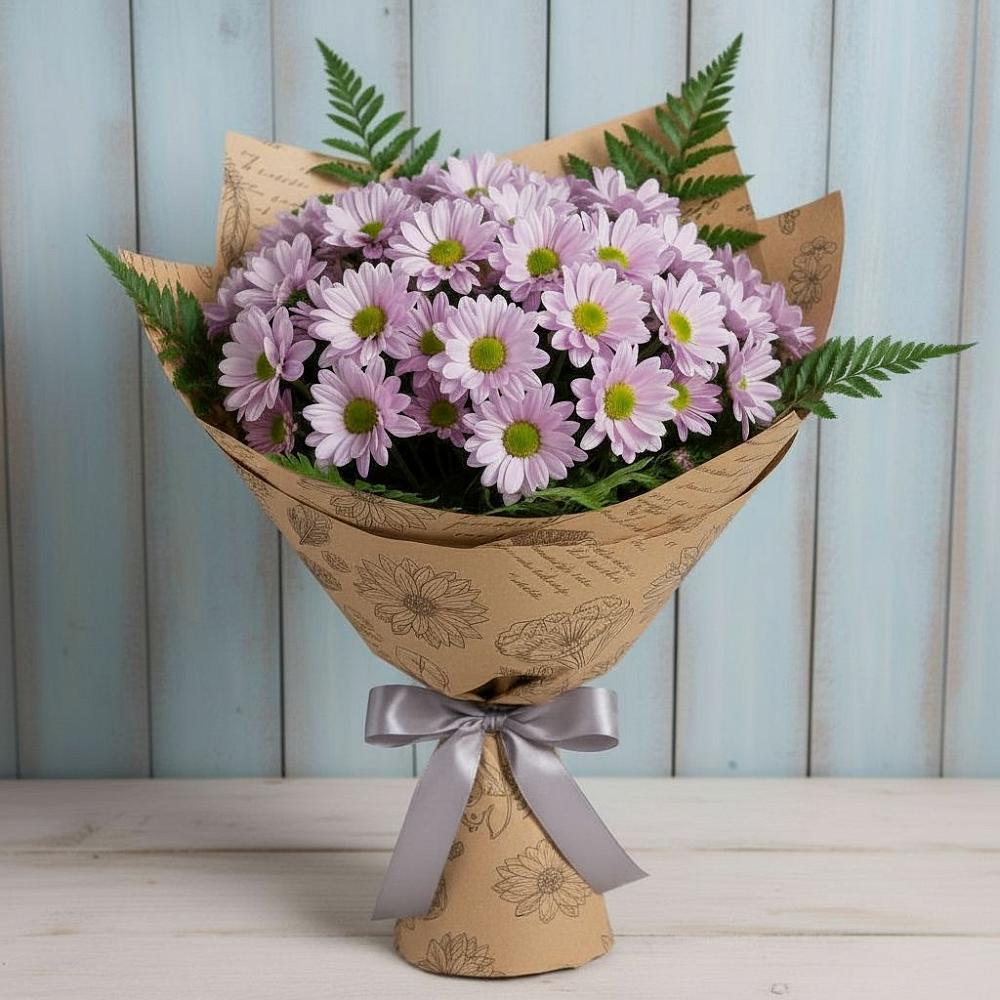 Букет цветов из: Хризантемы в Верхнем Икорце