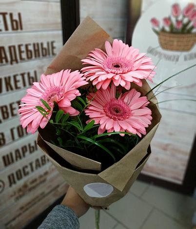 Букет цветов из: Герберы в Верхнем Икорце
