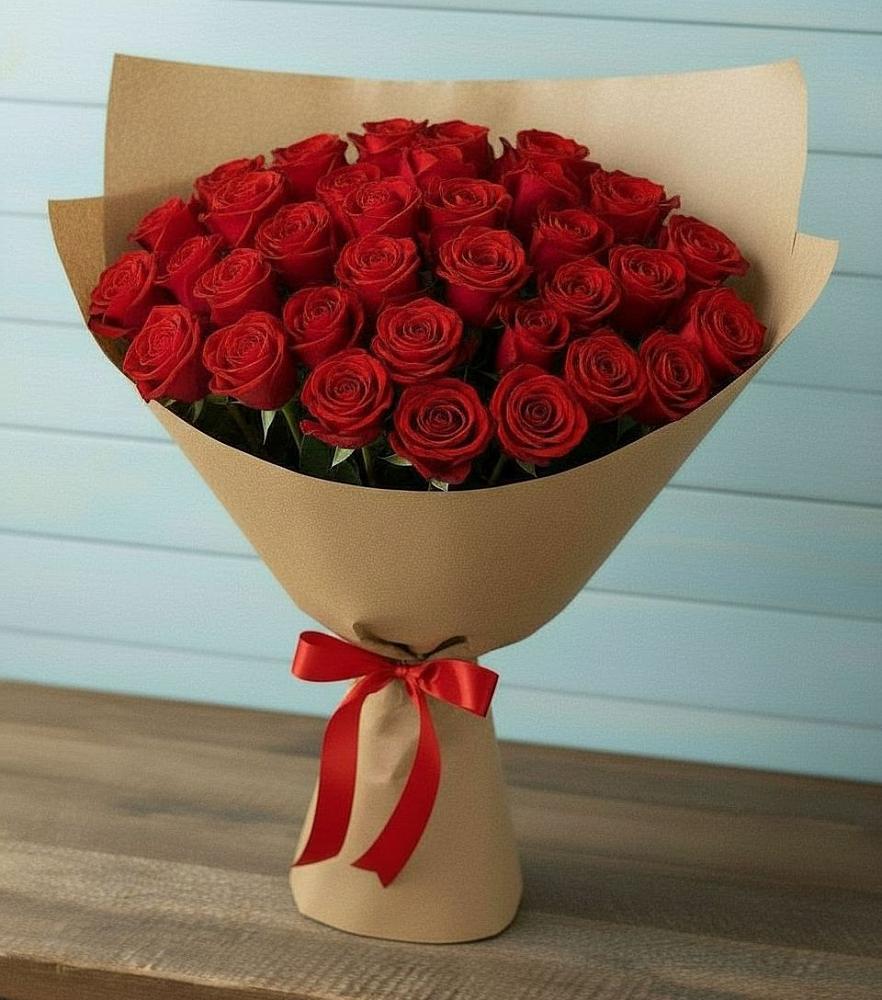 Букет Красные розы Милано в Верхнем Икорце