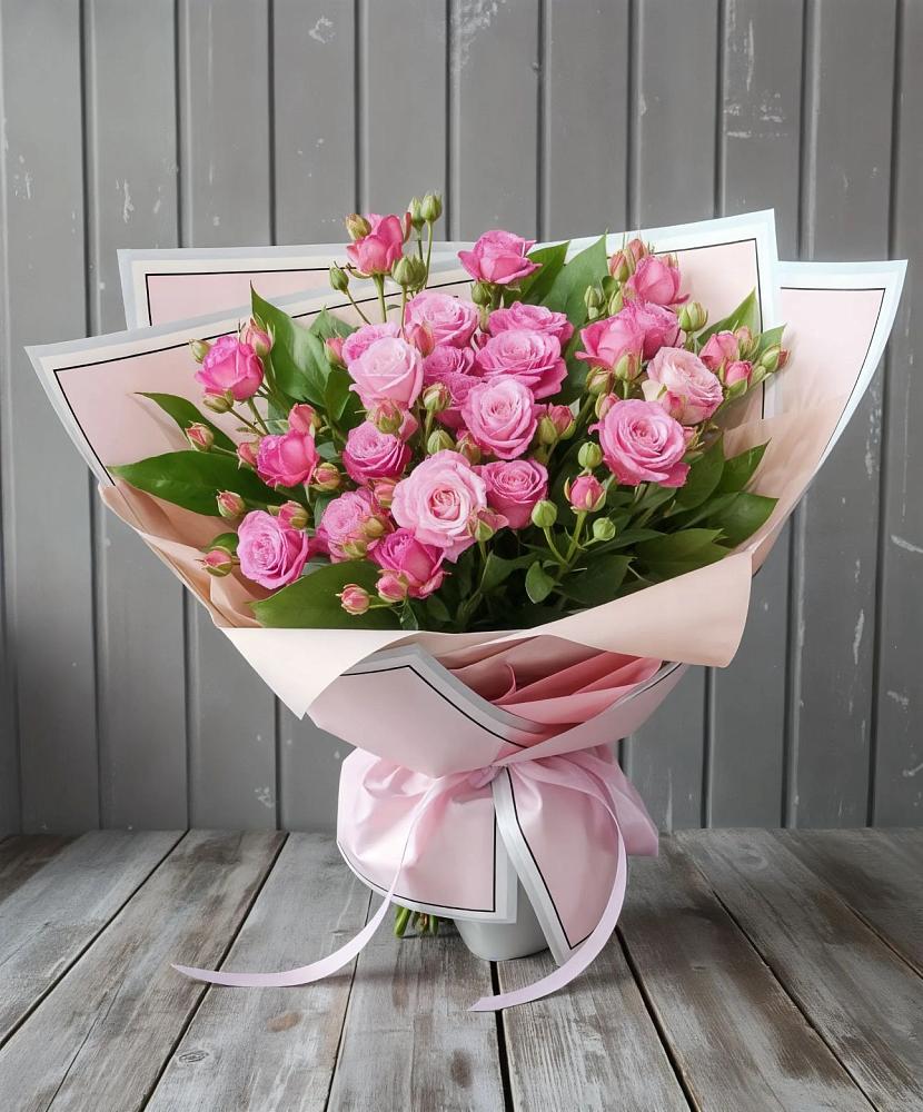 Букет Розовый кустик в Верхнем Икорце