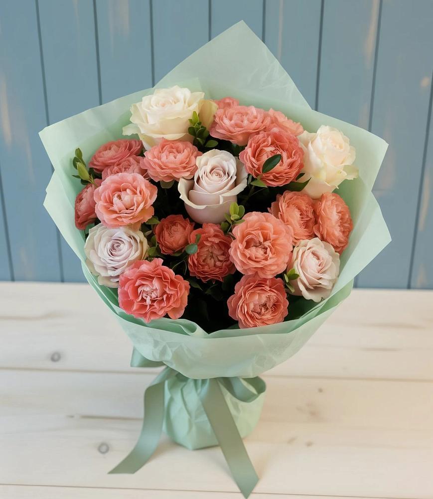 Букет цветов из: Розы в Верхнем Икорце