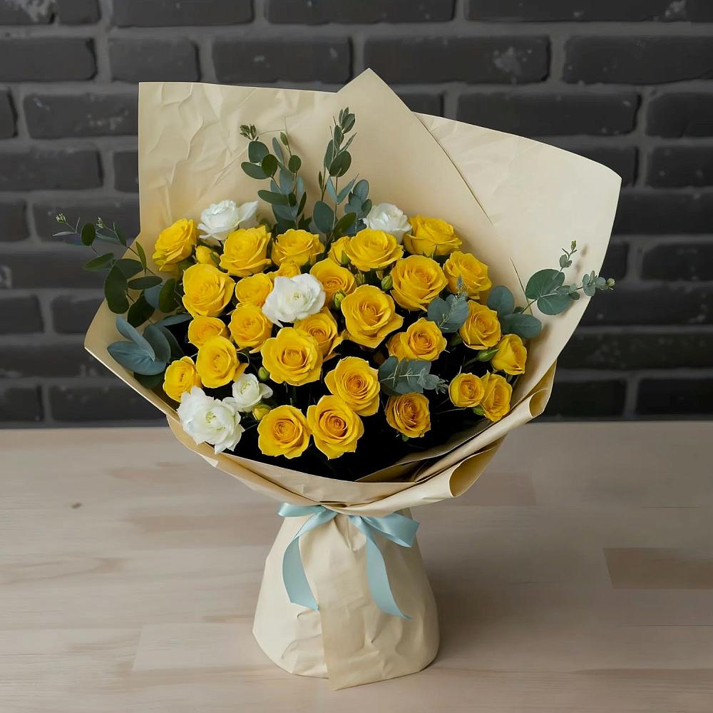 Букет цветов из: Розы в Верхнем Икорце