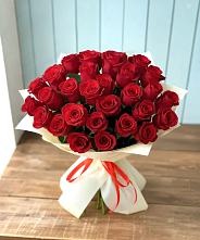 Букет 29 Красных роз в Верхнем Икорце