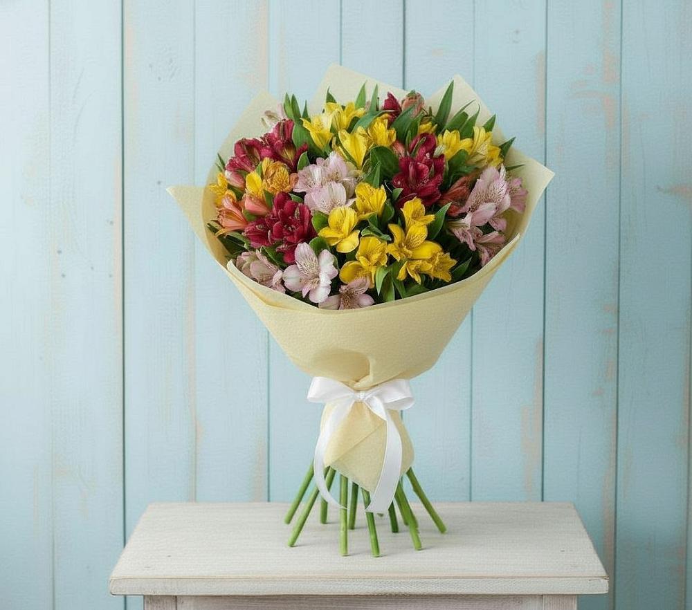 Букет цветов из: Альстромерии в Верхнем Икорце