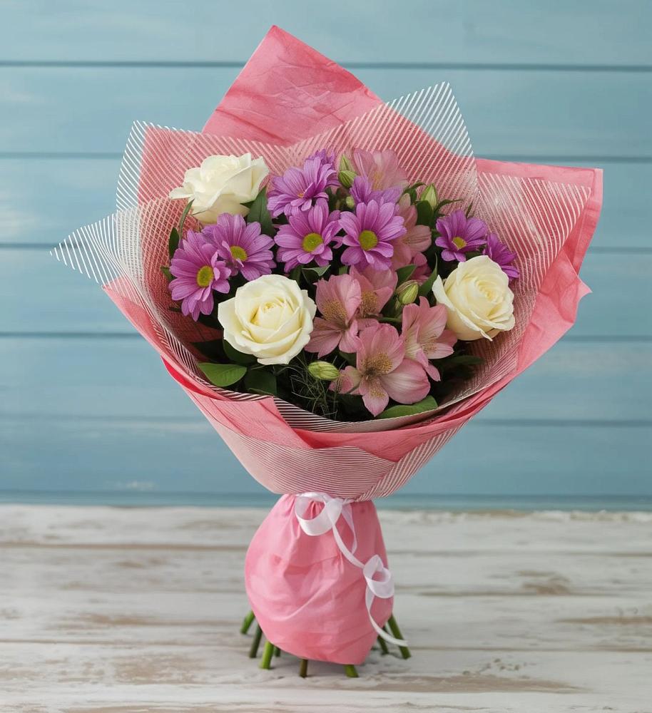 Букет цветов из: Герберы в Верхнем Икорце