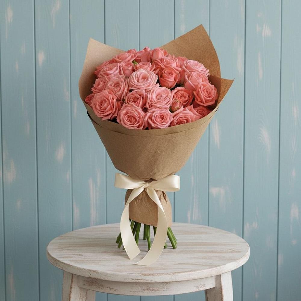 Букет цветов из: Розы в Верхнем Икорце