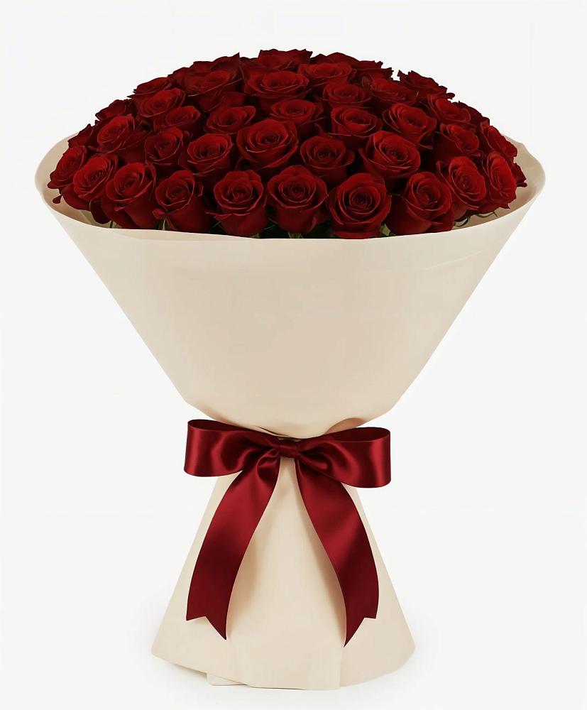 Букет 101 Бордовая роза Блэк Бакарра в Верхнем Икорце