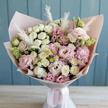 Букет цветов из:  Альстромерии и Розы в Верхнем Икорце